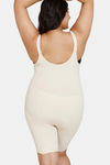 Zivame All Day Light Weight Shaping Bodysuit With Legs - Oyster White — thumbnail 9